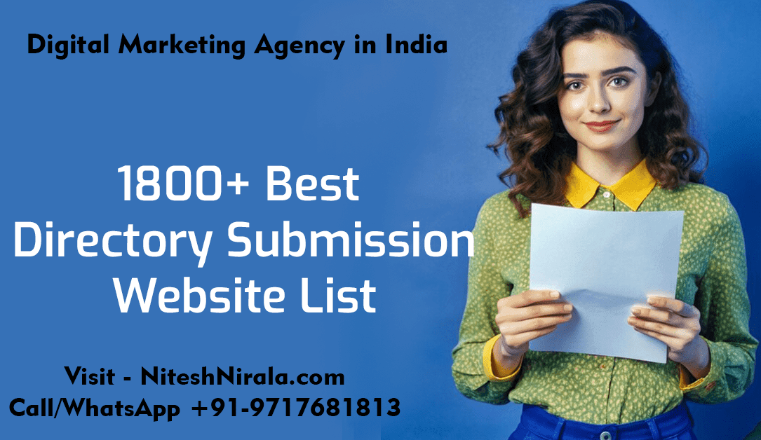 1800+ Best Directory Submission Website List by Nitesh Nirala niteshnirala.com