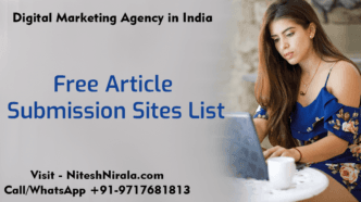 Free Article Submission Sites List by Nitesh Nirala niteshnirala.com