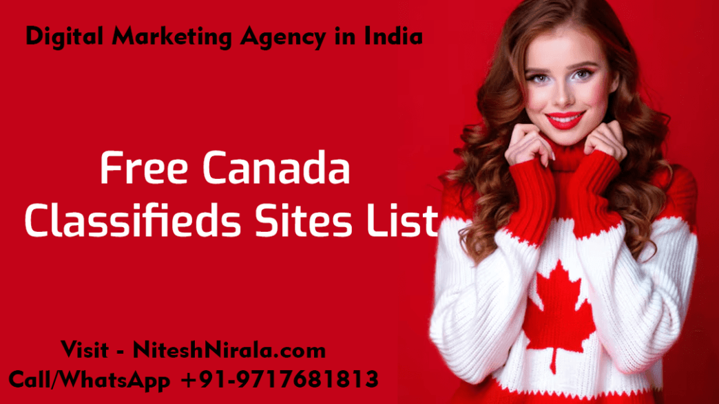 Free Canada Classifieds Sites List by Nitesh Nirala niteshnirala.com