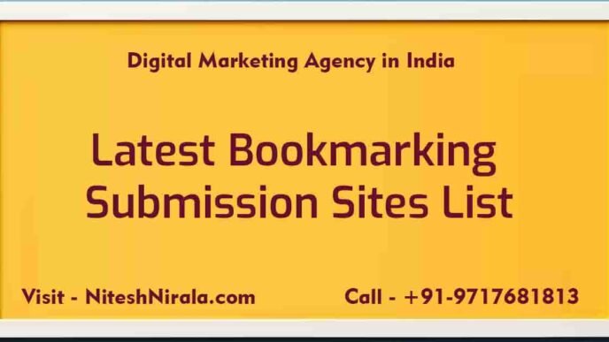 Latest Bookmarking Submission Sites List